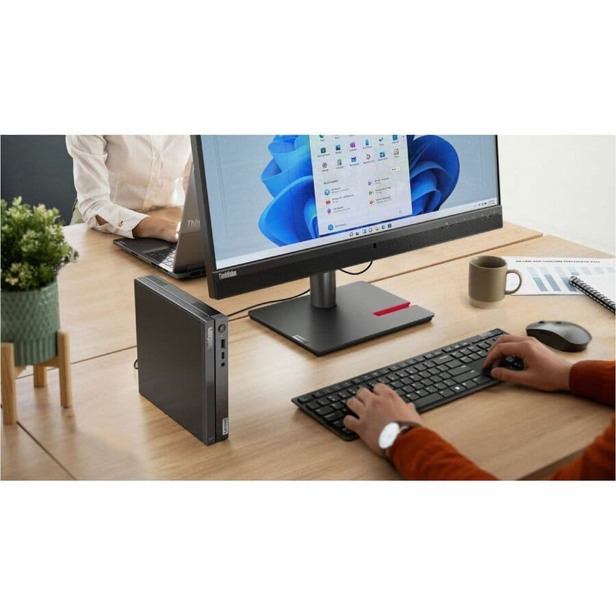 Lenovo ThinkCentre Neo 50q Gen 4 compact business desktop with Intel Core i3-1215U, Ubuntu Linux, 8 GB RAM, and 256 GB SSD