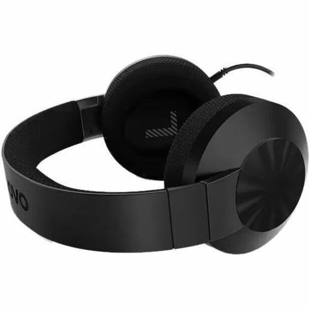 Lenovo H210 wired gaming headset with over-ear design and boom microphone
