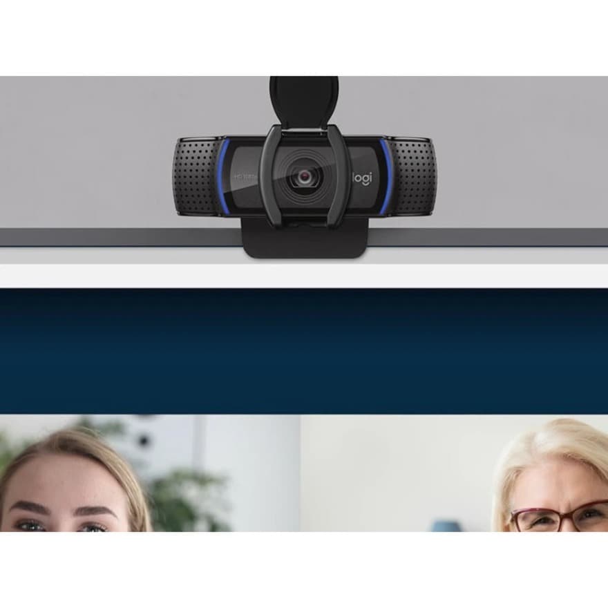Lenovo C920S Pro HD webcam with 1080p video, autofocus, and privacy shutter