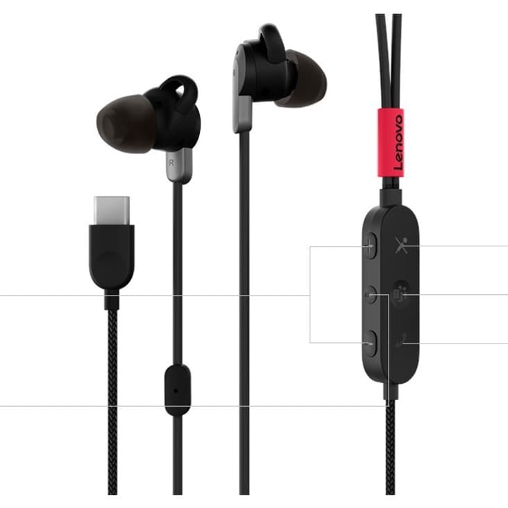 LENOVO TOP SELLER OPTIONS GO USB-C ANC EARPHONE view 16