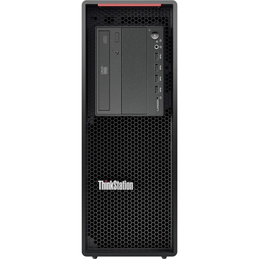 Lenovo ThinkStation P520 tower workstation with Xeon W-2225, 16 GB RAM, and 512 GB SSD