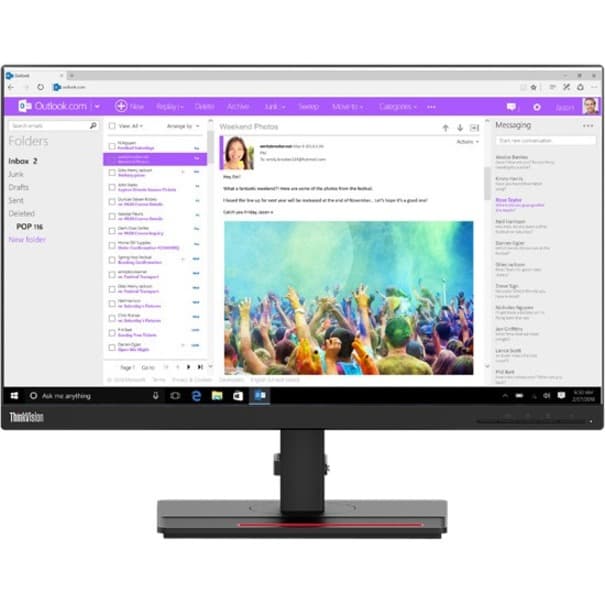 Lenovo ThinkVision T24i-2L 23.8-inch IPS business monitor with slim profile