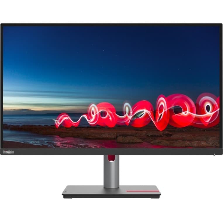 Lenovo 27-inch QHD monitor with three-side near-edgeless display for enterprise desktops