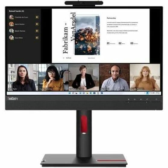 Lenovo TIO 22 G5 22-inch Full HD IPS monitor with Tiny slot, webcam, speakers, and LTPS stand