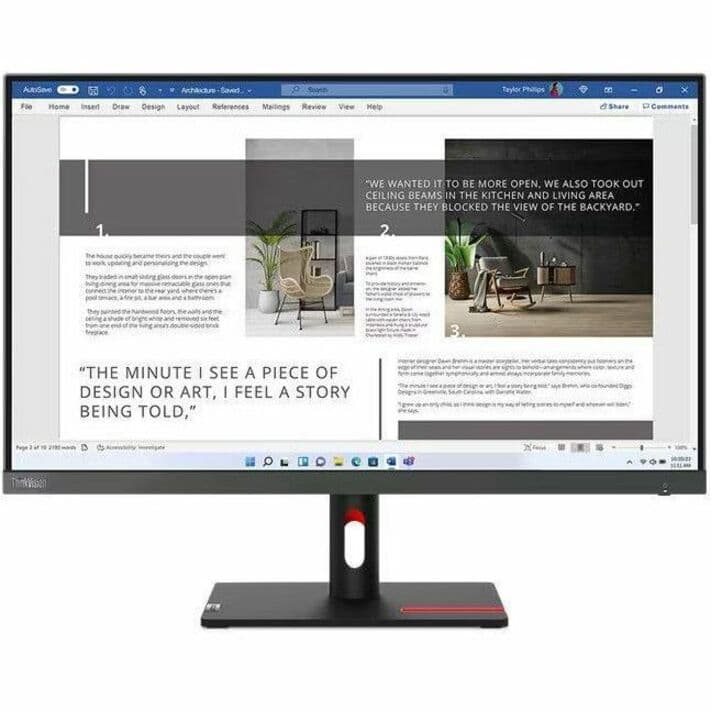 Lenovo S27i30 27-inch Full HD monitor with HDMI