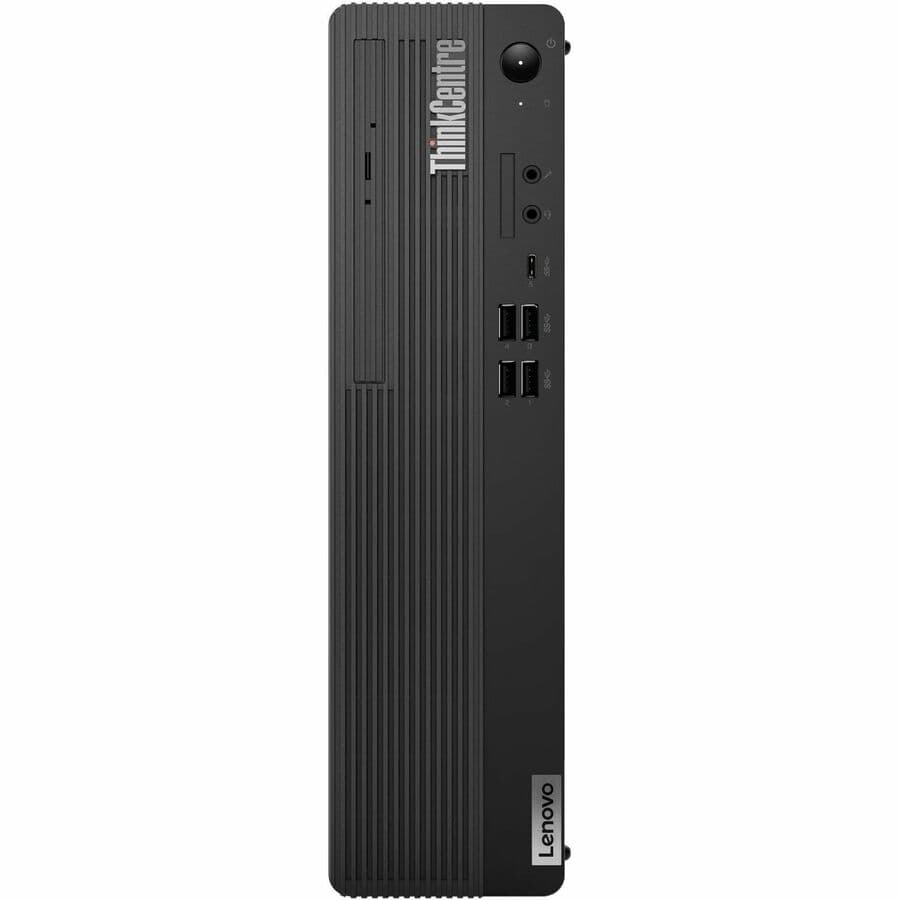 Lenovo ThinkCentre M75s Gen 5 small form factor business desktop with AMD Ryzen 3, 8 GB RAM, and Windows 11 Pro