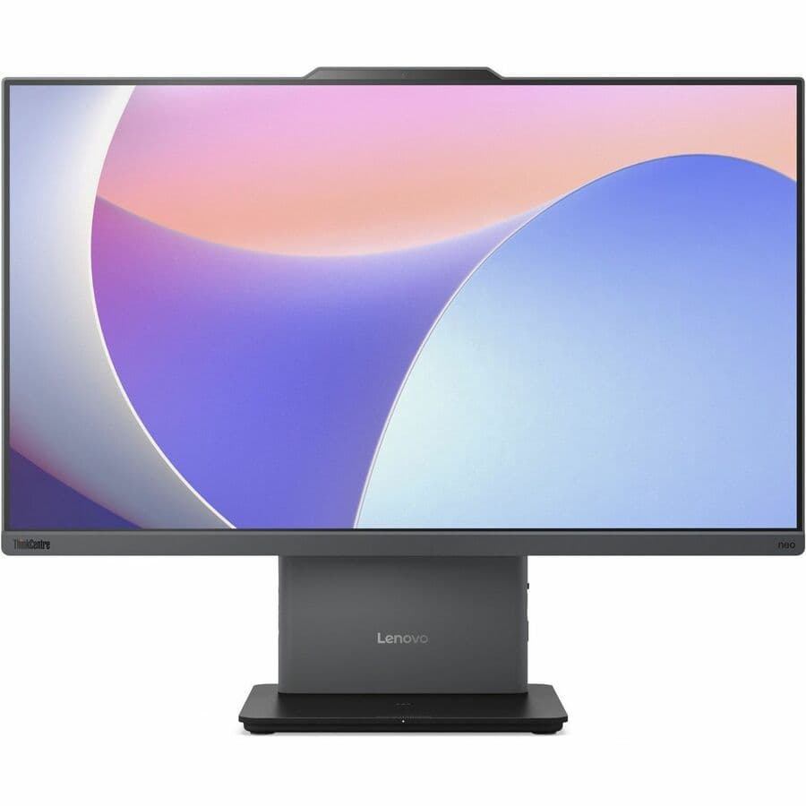 Lenovo ThinkCentre neo 50a 24 Gen 5 all-in-one PC with 24-inch display and black business chassis