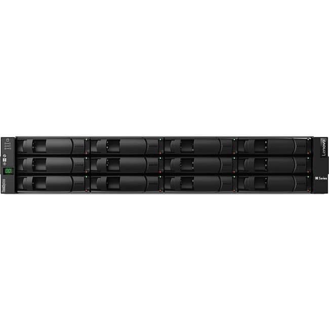 Lenovo 2U12 chassis rackmount storage enclosure with 12 drive bays
