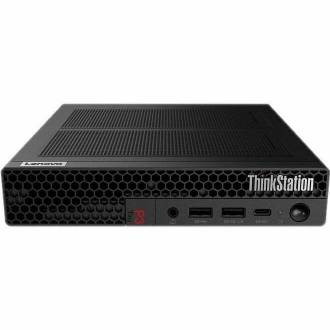 Lenovo ThinkStation P3 Tiny workstation with Core i7-13700T, 32 GB RAM, and 1 TB SSD