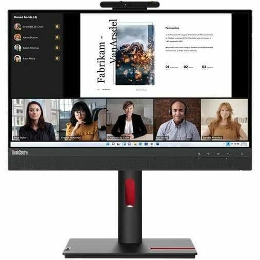 Lenovo TIO 22 G5 22-inch Full HD IPS monitor with Tiny slot, webcam, speakers, and LTPS stand