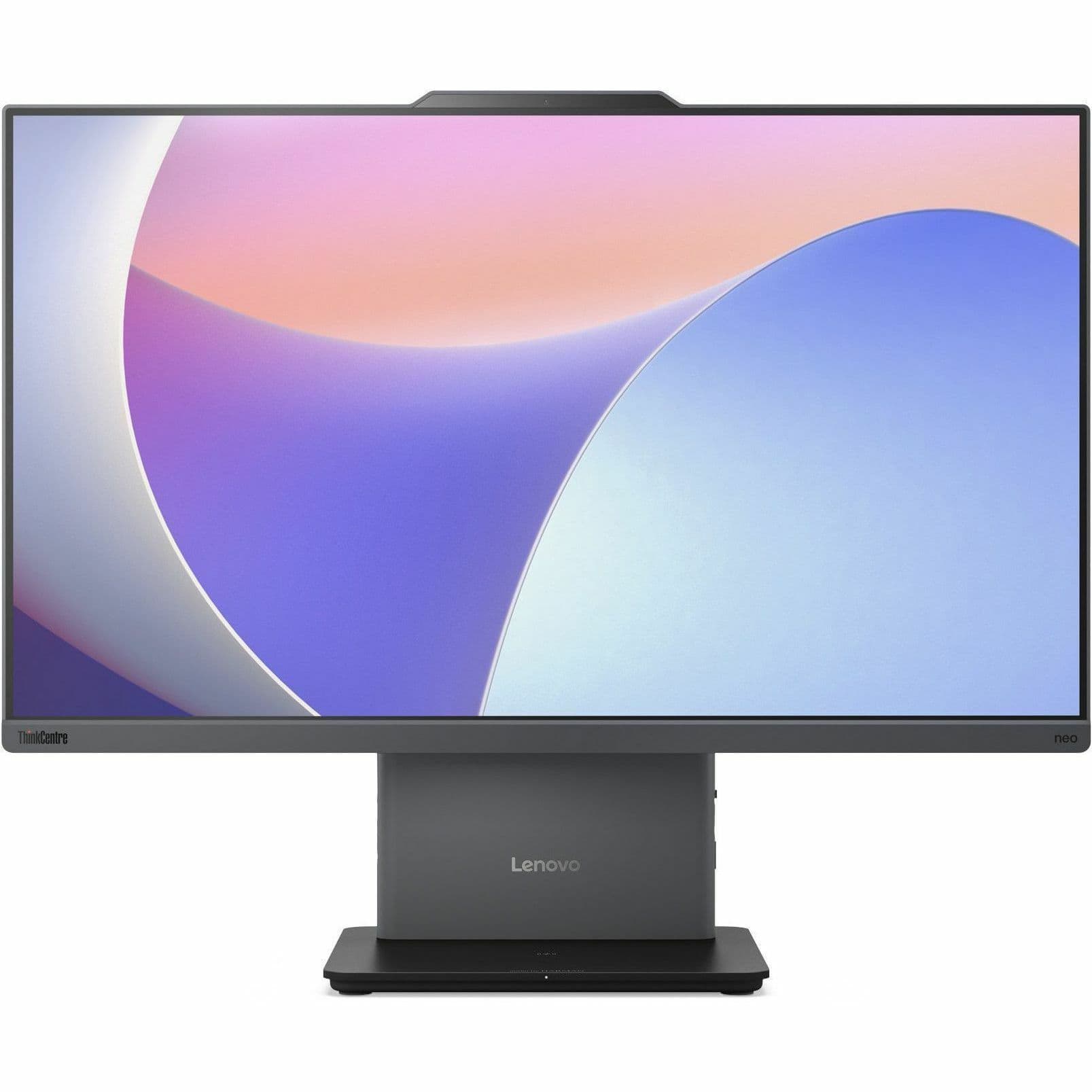 Lenovo ThinkCentre neo 50a 24 Gen 5 all-in-one PC with 24-inch display and black business chassis