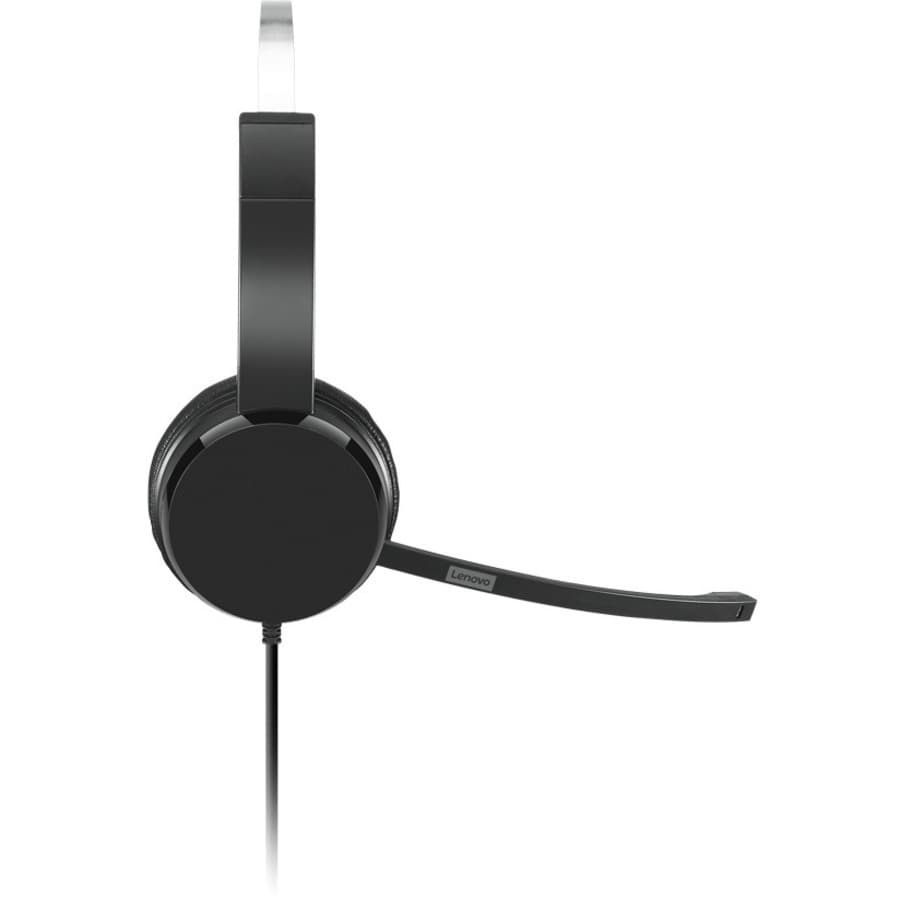 Lenovo 100 Mono USB HS Black wired mono headset with USB connection