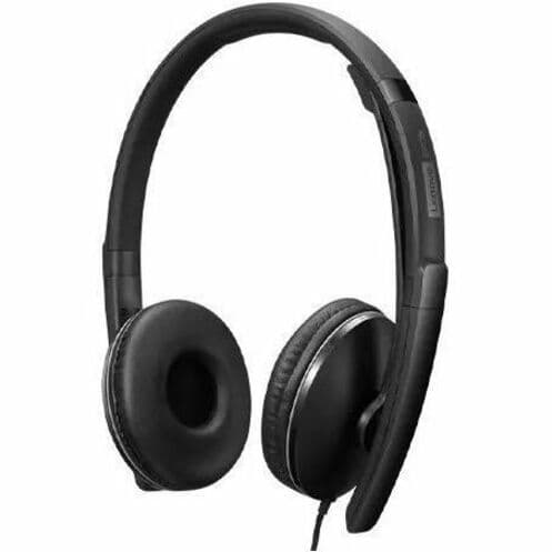 Lenovo TS Wired ANC Headset Gen 2 UC with boom microphone and wired USB connection