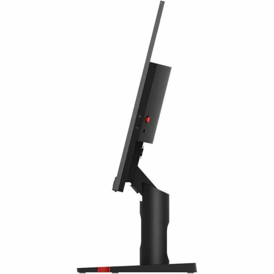 Lenovo corporate monitor with slim design and storm grey finish for office workspaces