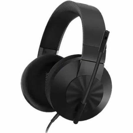 Lenovo H210 wired gaming headset with over-ear design and boom microphone