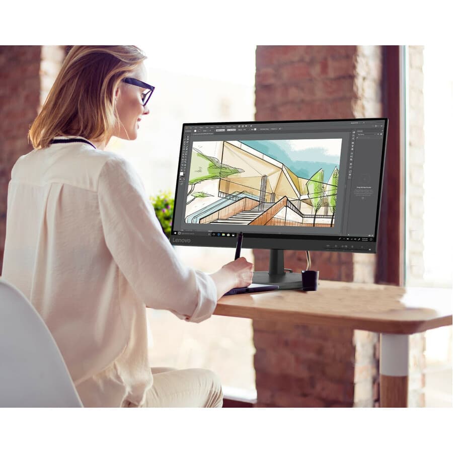 Lenovo D22e-20 21.45-inch Full HD monitor for office productivity