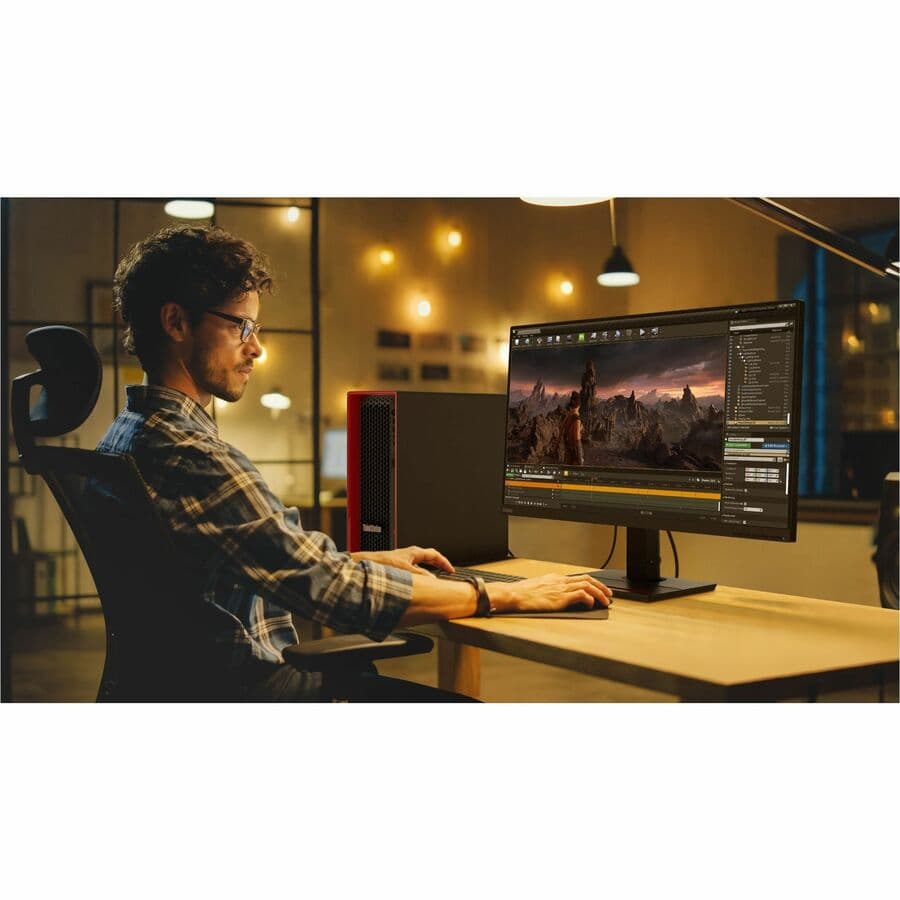 Lenovo ThinkStation P5 tower workstation with Xeon W5-2465X, 64 GB RAM, and 2 TB SSD