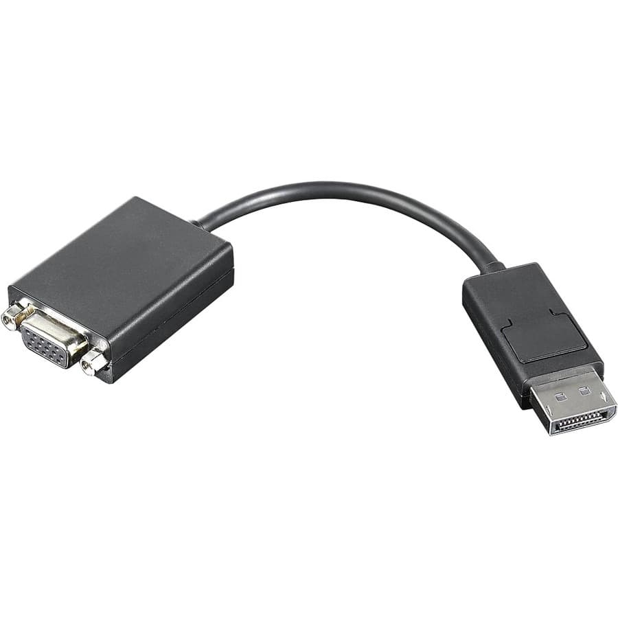 Lenovo DisplayPort to VGA Cable, 20 cm | Adapter Cable, Enterprise