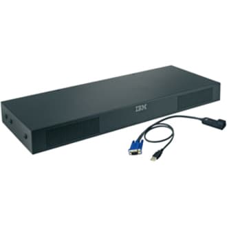 Lenovo 1754A1X Local 1x8 Console Manager, 1U Rack-Mount | KVM, Enterprise