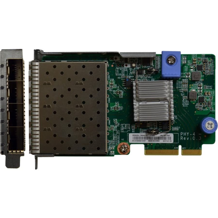 Lenovo ThinkSystem 10Gb 4-Port SFP+ LOM | PCIe Server Fiber Adapter