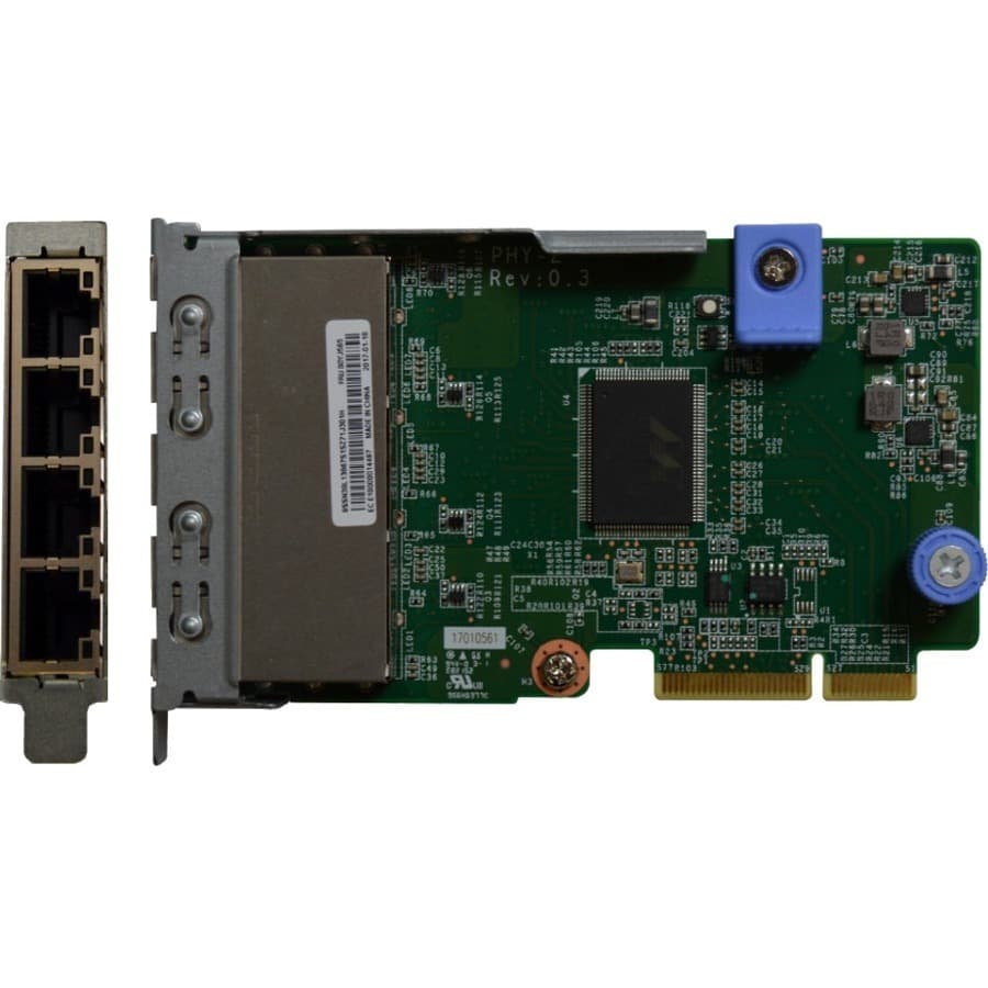 Lenovo ThinkSystem 1 Gb 4-Port RJ45 LOM | Server Ethernet Adapter