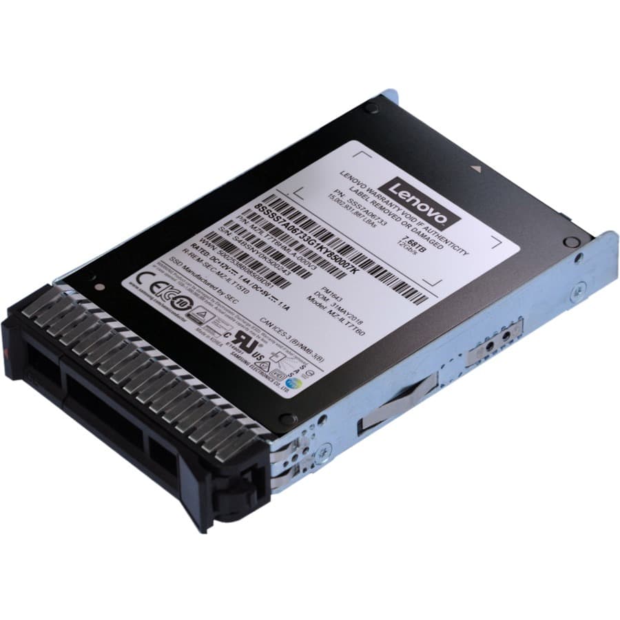 Lenovo 3.84 TB SAS 12 Gb/s SSD 4XB7A13665 | Enterprise Capacity, 2.5-inch