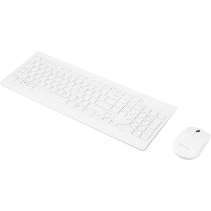 Lenovo 510 Combo White GX30W75336 Wireless Keyboard Mouse | USB, White