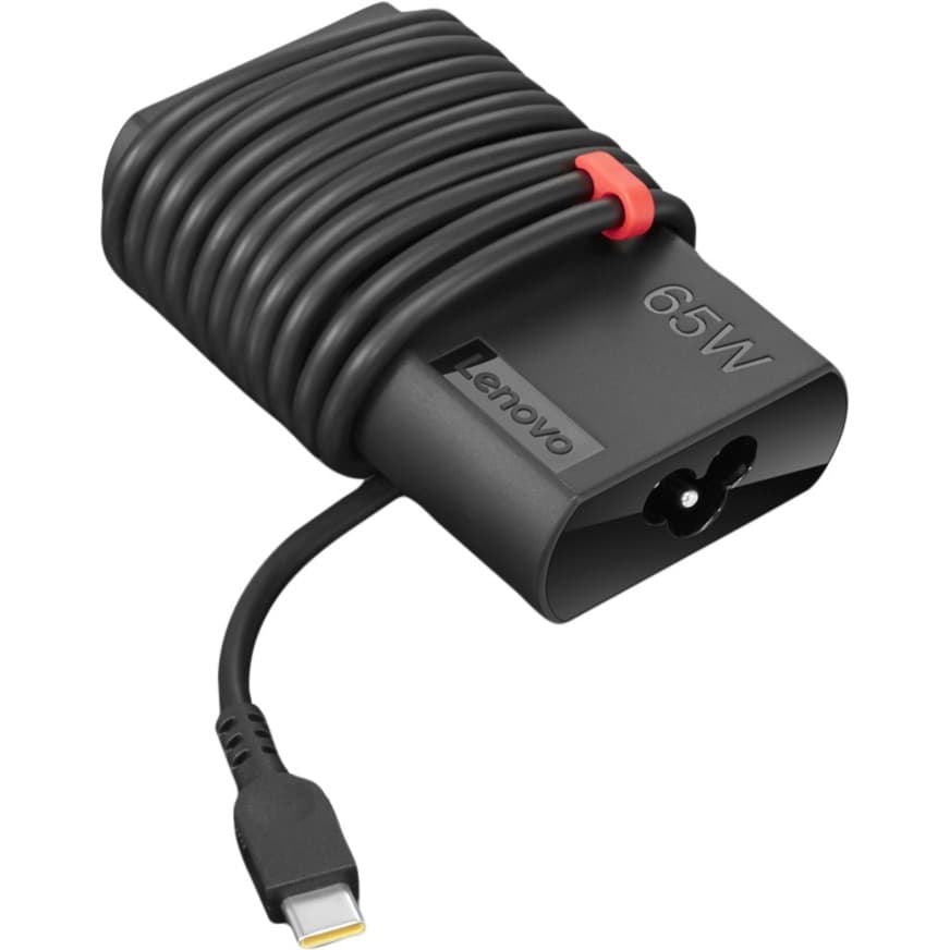 Lenovo TS Slim 65W USB C AC Adapter 4X20V24674 | USB-C, Slim Tip