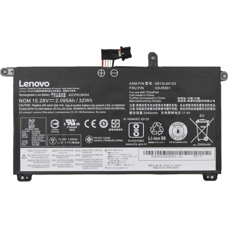 Lenovo 00UR891 Notebook Battery | Laptop Battery, Rechargeable