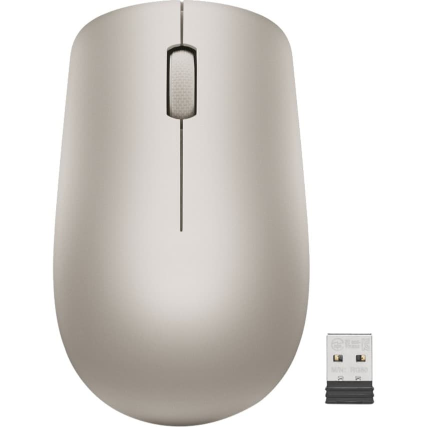 Lenovo 530 Wireless Mouse (Almond) with Battery