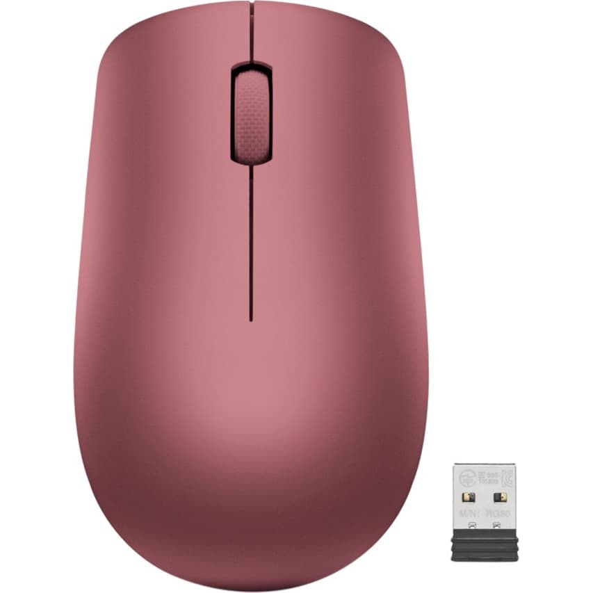 Lenovo 530 Wireless Mouse (Cherry Red) with Battery