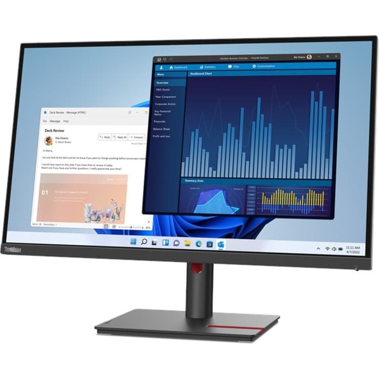 Lenovo TS T27p 30 27" 4K USB-C Monitor | HDMI, Enterprise