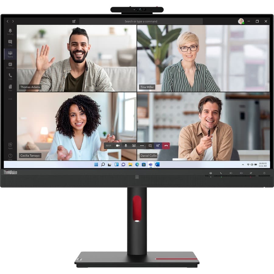 Lenovo T27hv30 27" QHD IPS Monitor | USB-C, Webcam, Speakers
