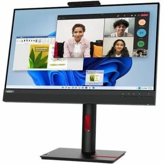 Lenovo TIO 24 G5 24-inch FHD IPS Monitor | Tiny Slot, Webcam, Speakers