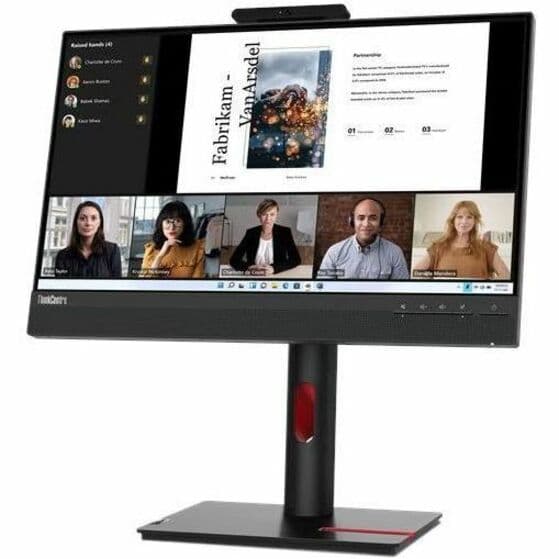 Lenovo TIO 22 G5 22-inch FHD IPS Monitor | Tiny Slot, Webcam, Speakers