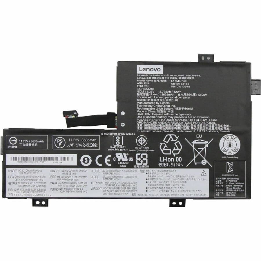 Lenovo L17M3PB0 Battery for Chromebook | Rechargeable Laptop Battery