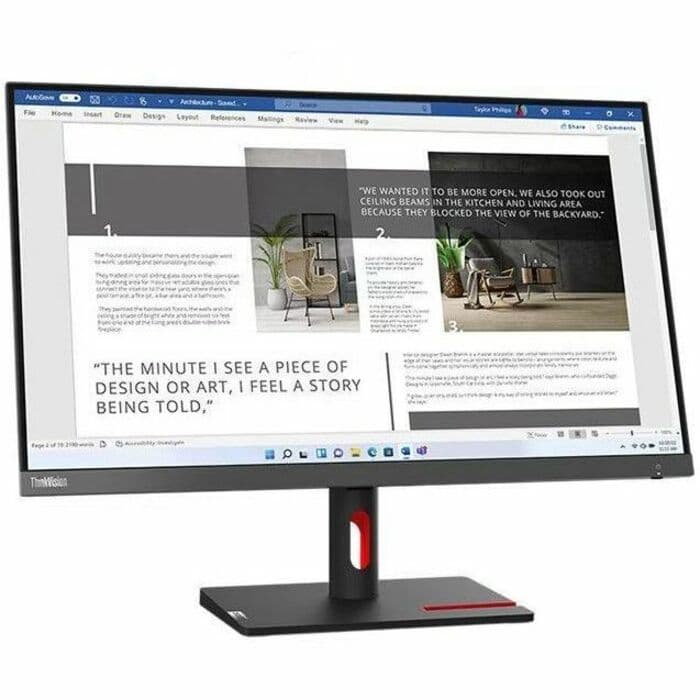 Lenovo S27i30 27" Monitor HDMI | Full HD, IPS, Enterprise Display