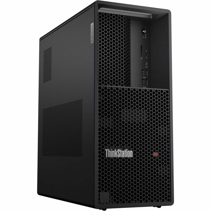 Lenovo ThinkStation P3 Tower workstation with Intel Core i7-13700 vPro and Windows 11 Pro