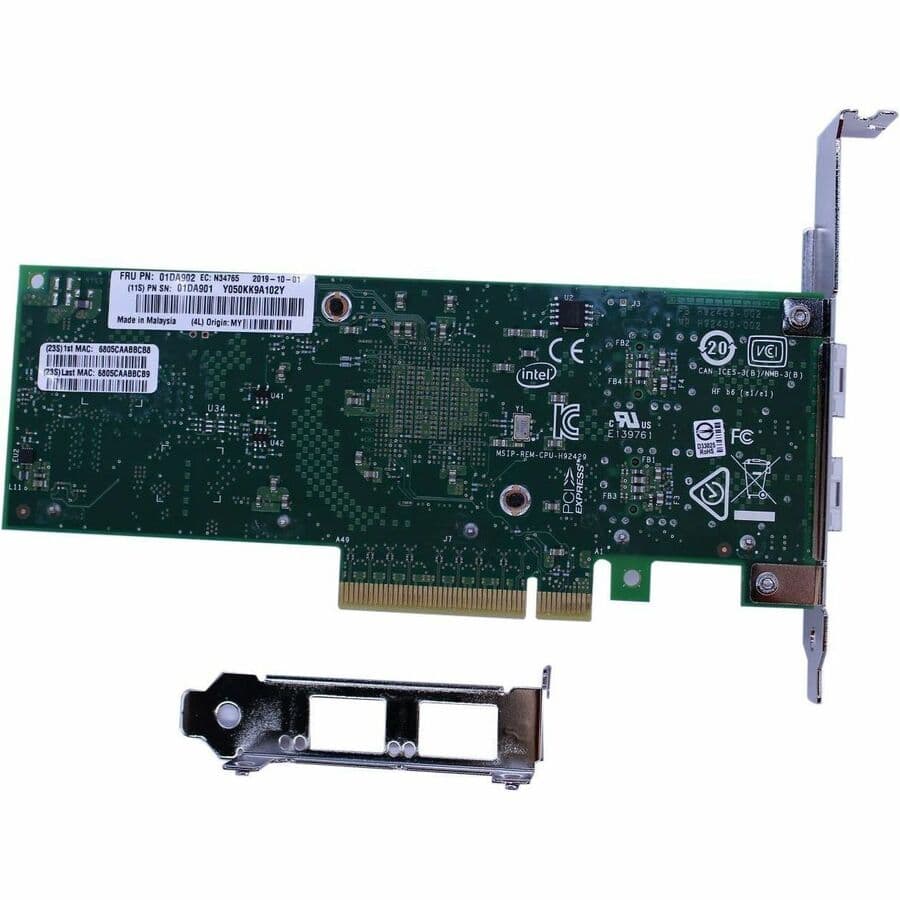Lenovo Intel X710-DA2 10Gb Dual Port SFP+ PCI-E Adapter | Fiber Adapter