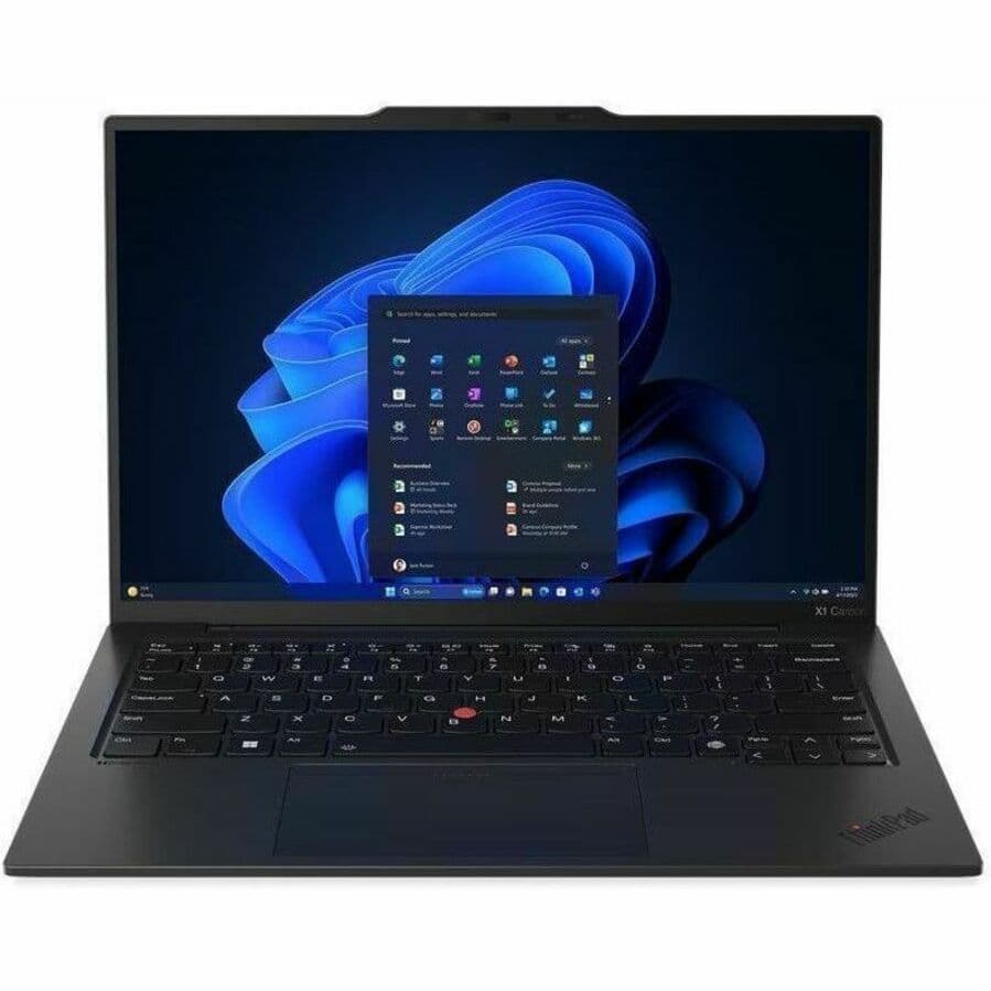 Lenovo ThinkPad X1 Carbon Gen 12 business laptop with 14-inch display, Intel Core Ultra 5, 16 GB RAM, and 512 GB SSD