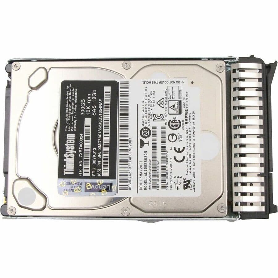 Lenovo Dcg Sourcing Certified Preow Lenovo 300gb 10k 12gb/S 2.5 Sas 512n HDD Refurb