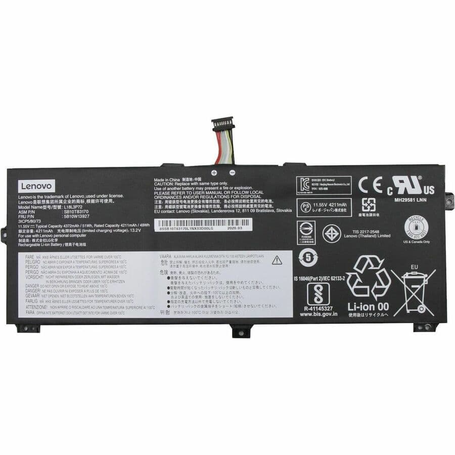 Lenovo 5B10W13927 Li-Ion Battery 11.55 V 50 Wh | Internal, Yoga