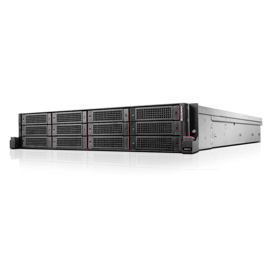 Lenovo N4610 rack-mount NAS storage system with Xeon processor and SAS drives