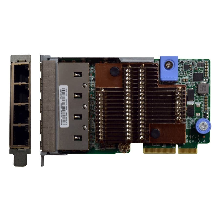 Lenovo ThinkSystem 10Gb 4-Port Base-T LOM PCI Express plug-in card for server networking