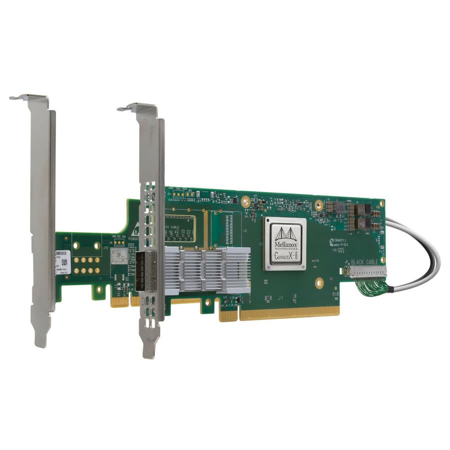 Lenovo custom Mellanox CX-6 HDR 200 GbE 1-port NVMe-RoCE plug-in module for storage fabrics