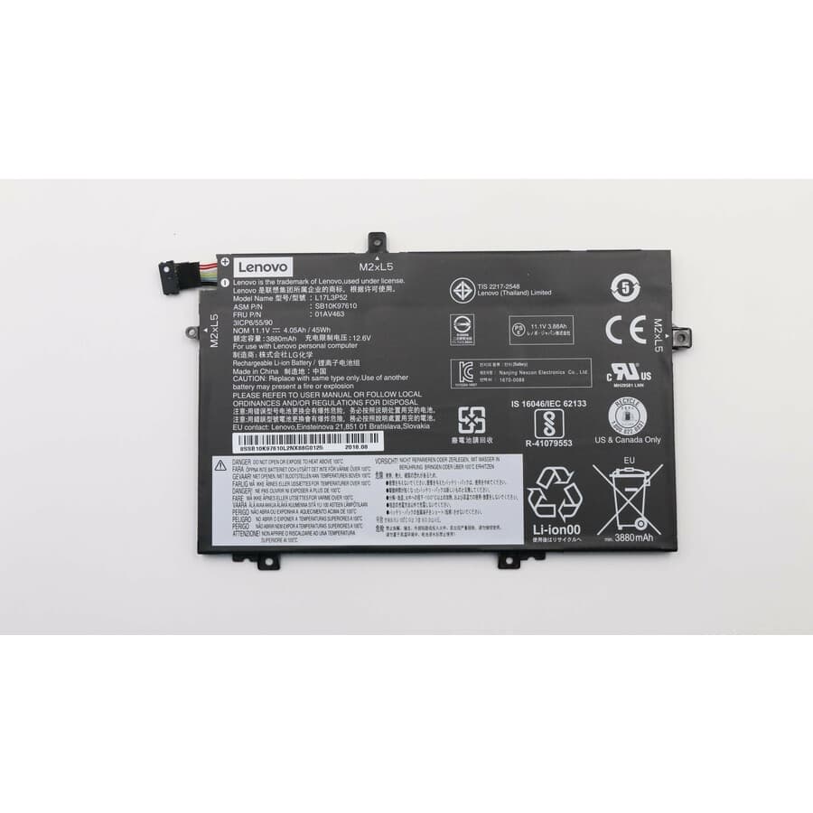 Lenovo 01AV463 rechargeable lithium-ion battery for ThinkPad L480 L485 L580 notebooks