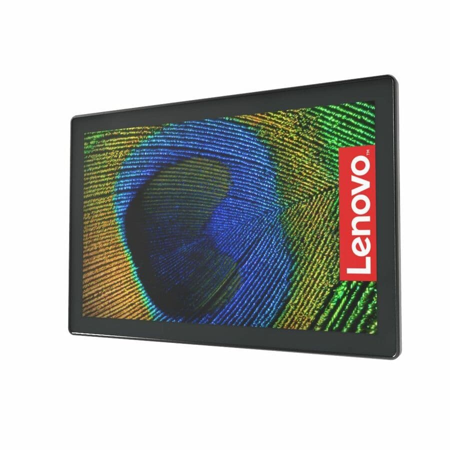 Lenovo 10.1 inch PCAP touch monitor in black with antimicrobial finish, 1,280 x 800 resolution, HDMI and USB-C