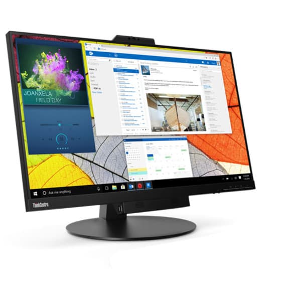 Lenovo 27 in QHD IPS monitor with 3-side borderless panel for enterprise desktop use