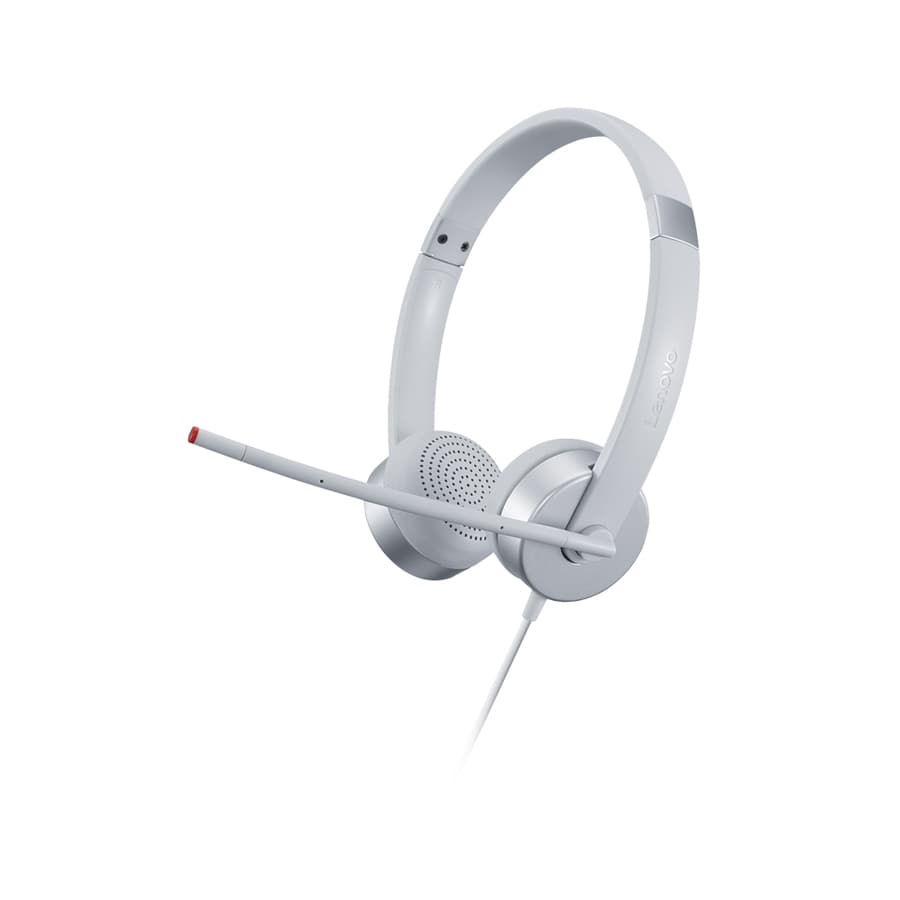 Grey analog headset for smartphone use with wired connectivity