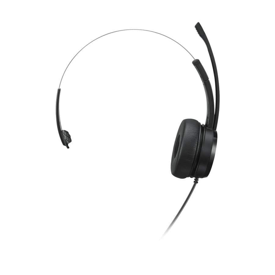 Lenovo 100 Mono USB HS Black wired mono headset with USB connection